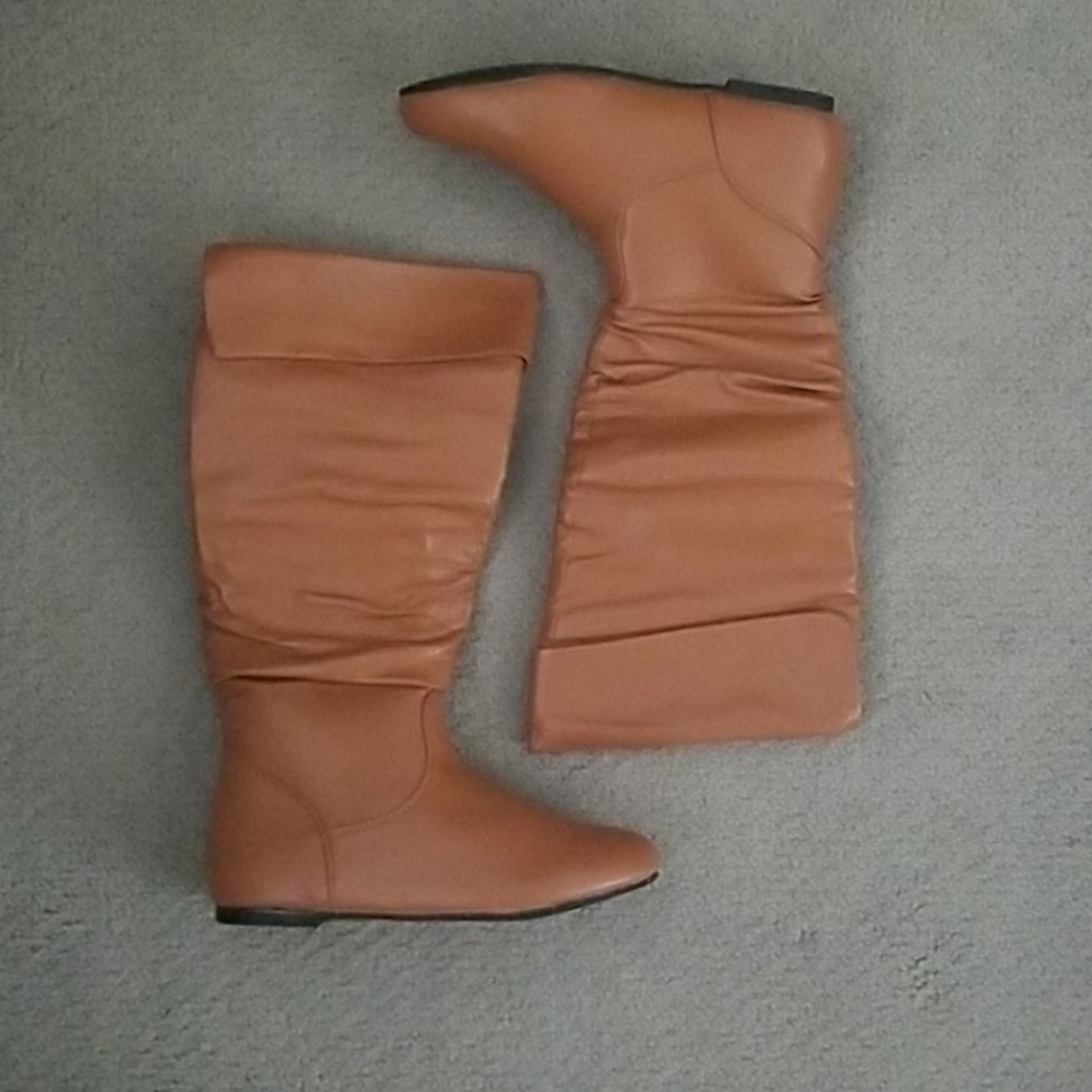 Karyn's Collection | Tan Knee High Boots